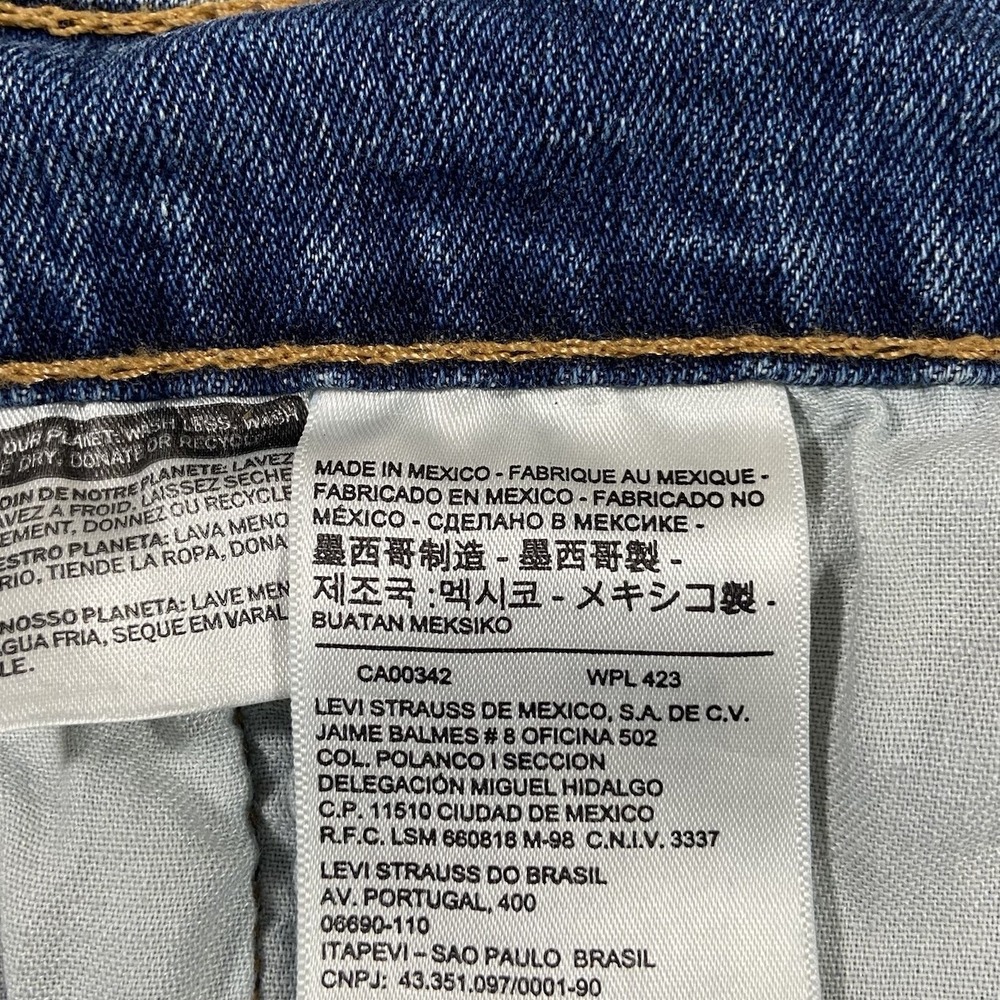 Levis 541‎ Jeans Mens 32x31 Athletic Fit Medium Wash Blue Denim Stretch Skate - Picture 9 of 15